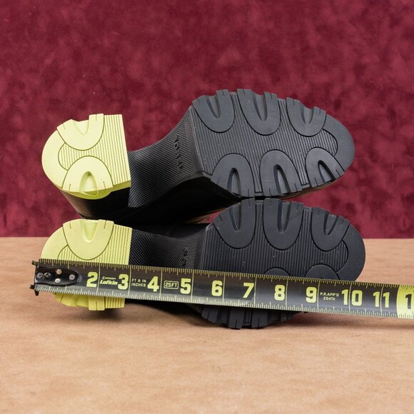 Sorel Women Brex Waterproof Green Black Leather Platform Chelsea Boots sz 8.5 - Picture 5 of 8